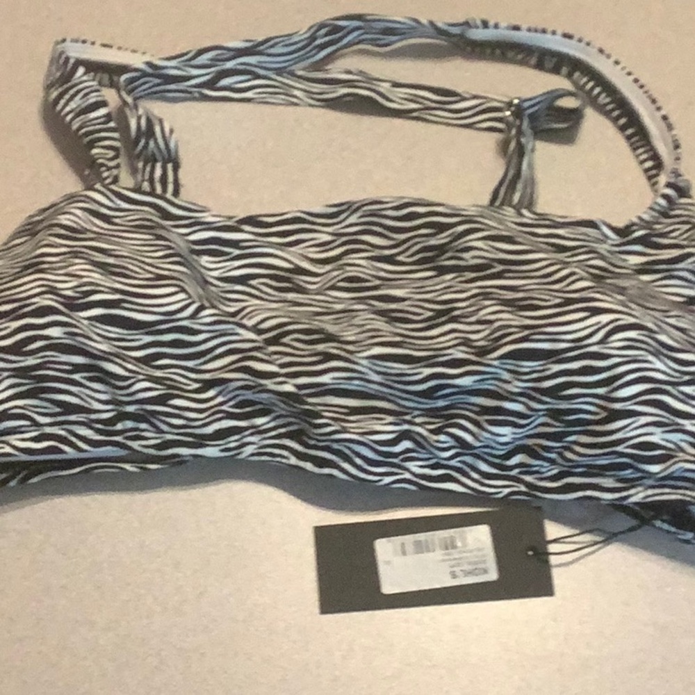 Zebra Print Bikini Top